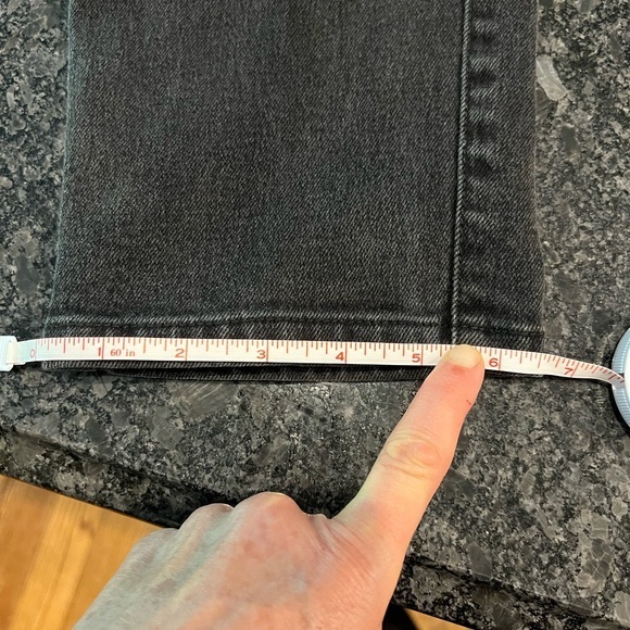 Levi’s 15921 size 14 black W/PL 423 jeans slim fit tapered legs red bat wing - Picture 8 of 12